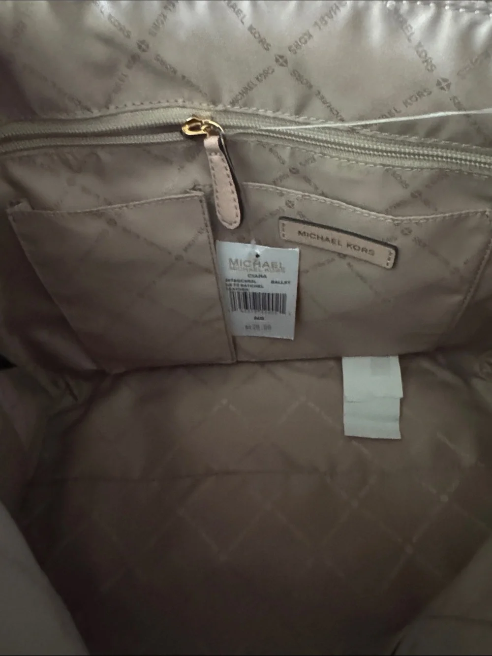 BNWT Michael Kors Pale Blush Satchel with Matching Wallet